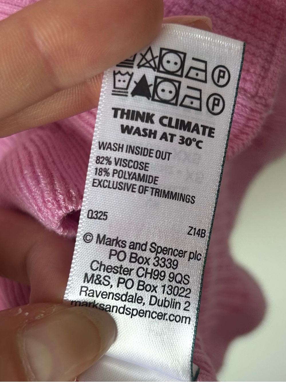 Pink Short-Sleeve Ribbed Button-Up Cardigan - Picture 3 of 3